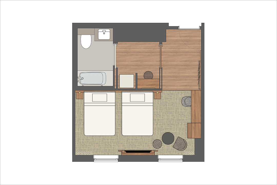 Deluxe Twin / Residential style (Universal)