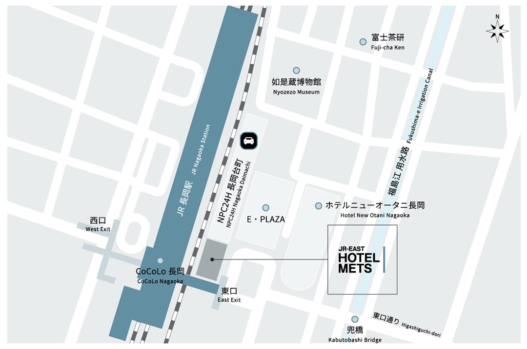 Access from JR NAGAOKA Station