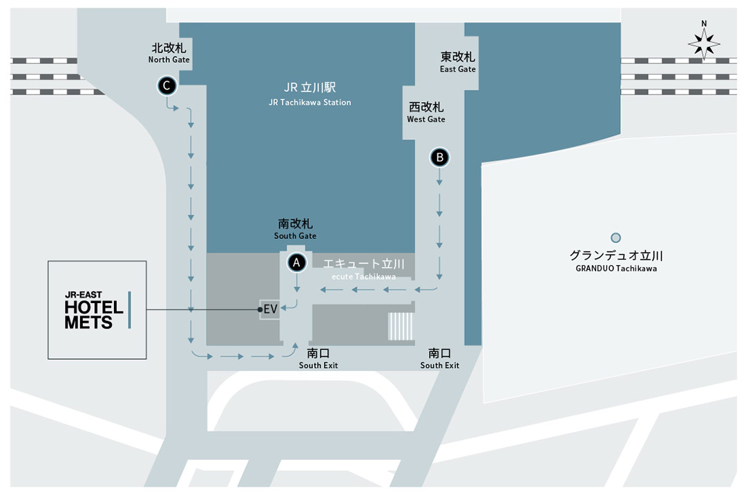 [2F] Hotel Entrance Access (Closed Late Night / Early Morning)